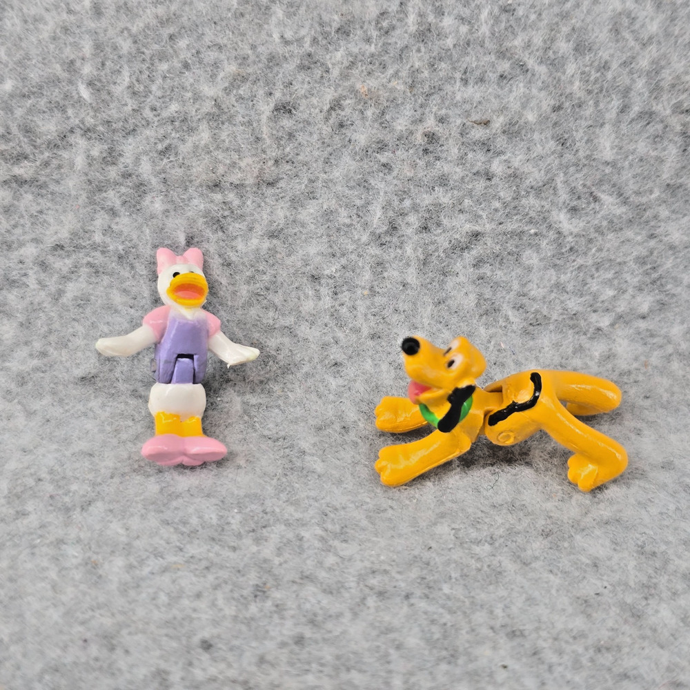 Vintage Disney Pluto & Daisy Duck Figures Monorail Playset Replacements Mini